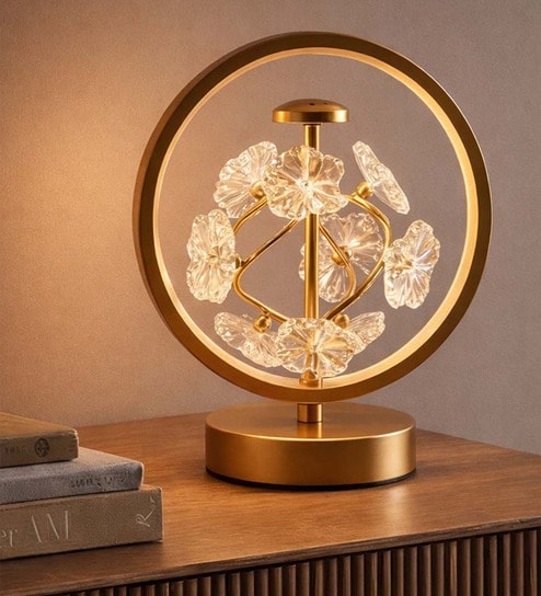 Celeste Crystal Bloom LED Plug-in Night Lamp
