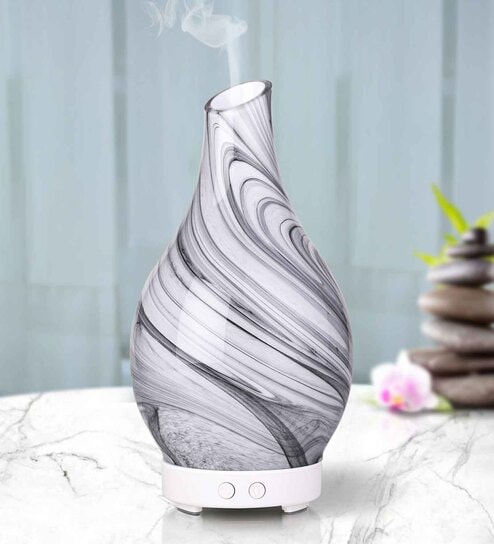 Celeste Diffuser  with 7 colour Changing LED Lights- Colour Black and white