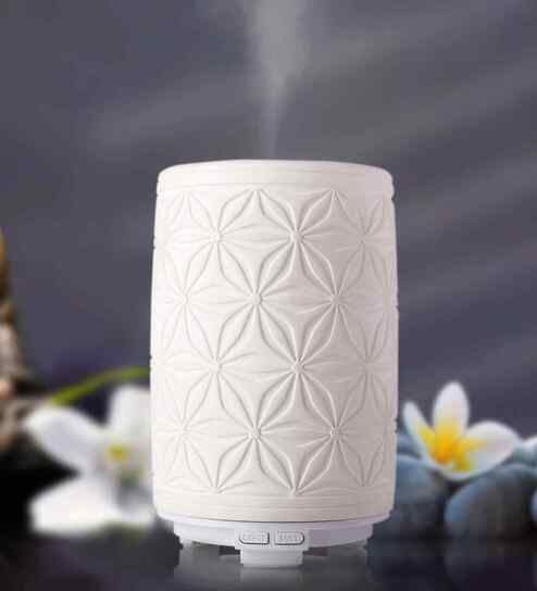 Celeste Diffuser  with 7 colour Changing LED Lights- Colour White