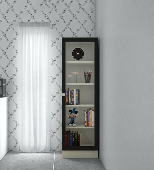 Celestia Book Case in Carbon Black Finish
