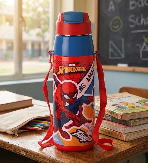 CELLO Puro Steel-X Hydra Kid Insulated Water Bottle, 520ml, Red-image-5
