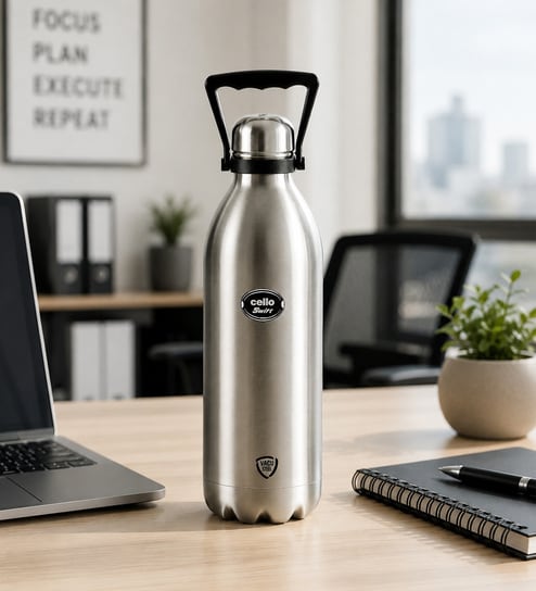 CELLO Swift Vacuum Insulated Stainless Steel Flask, 2000ml
