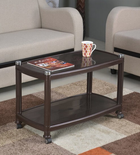 Centro Plastic Coffee Table in Weather Brown Colour