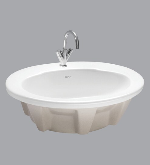 Buy Cera Comet White Ceramic Wash Basin Online Wash Basins