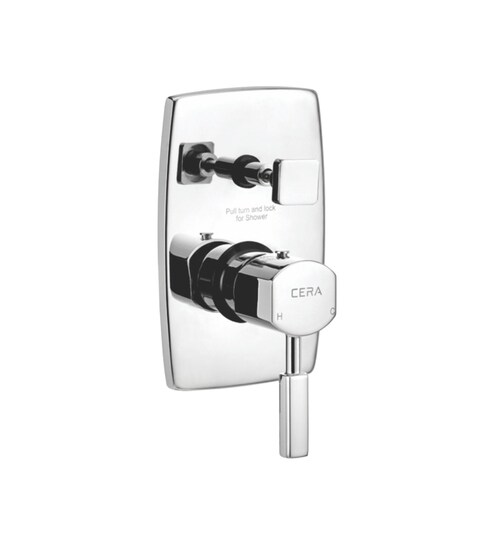 Brass Chrome Plated Single Lever Shower Diverter L 1 3 W 7 6 H 10 Inches By Cera