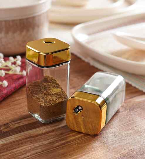 Ceradeco Set Of 2 Salt Pepper Shakers Set