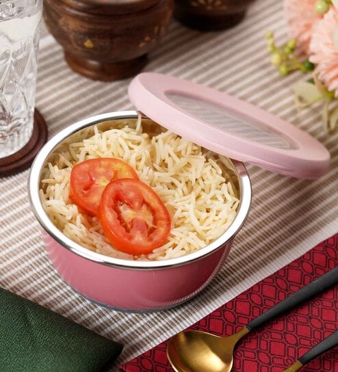 400 ml Pink Stainless Steel Lunch Box