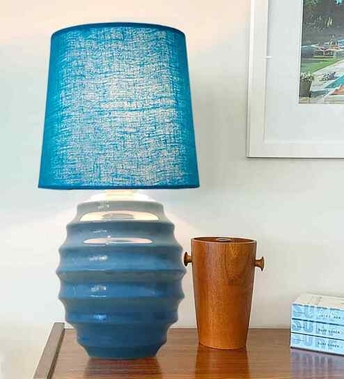 Blue Ceramic Table Lamp