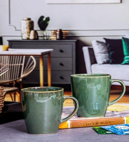 Ceramics Calico Color Mug Set of 4pcs