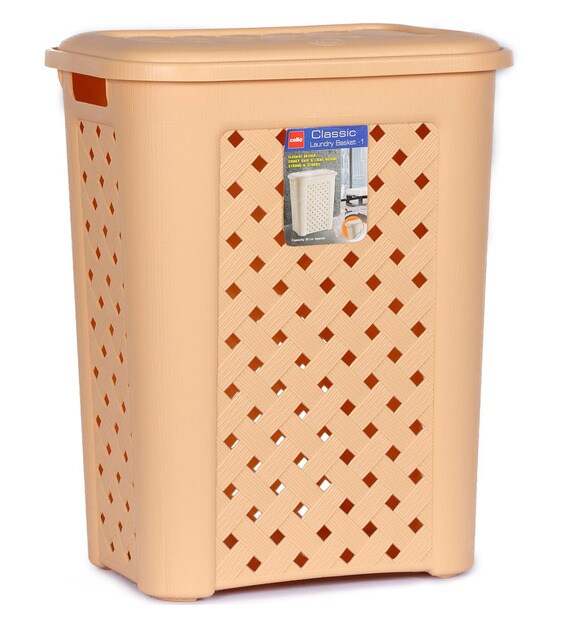 laundry basket beige