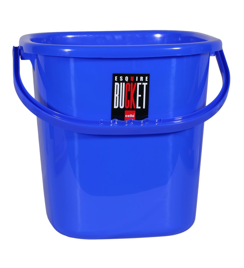Buy Cello Esquire Classic Deluxe Plastic 20 L Blue Bucket Online