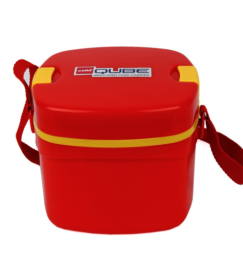 Buy Cello Qube Red Insulated Lunch Carrier Online Lunch Boxes