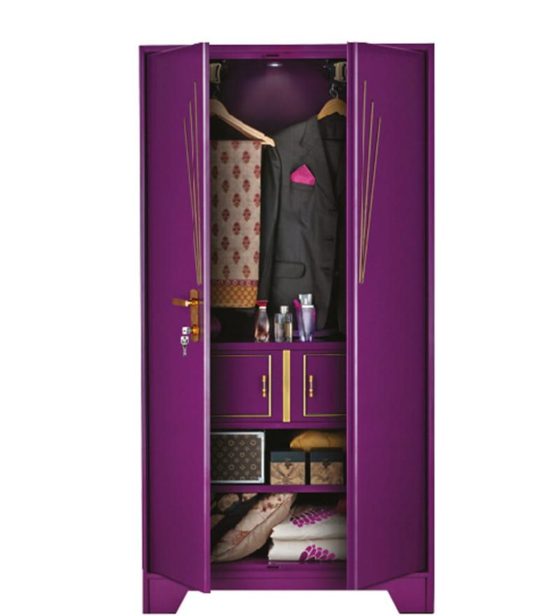 Buy Centurion Novus Steel Wardrobe With Esx Lock In Mystic Purple