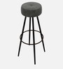 Ceasar Suede Bar Stool in Dark Grey Colour