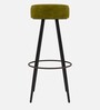 Ceasar Suede Bar Stool in Olive Green Colour