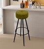 Ceasar Suede Bar Stool in Olive Green Colour