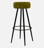 Ceasar Suede Bar Stool in Olive Green Colour