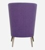 Cecelia Fabric Wing Chair In Purple Colour