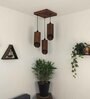 Cedar Brown Solid Wood Cluster Hanging Light