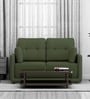 By Muebles Casa Cedar Leatherette 2 Seater Sofa in Olive Colour