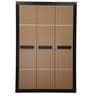 Cedar 3 Door Wardrobe in Teak & Walnut Colour