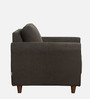 Cedri Fabric 1 Seater Sofa In Chestnut Brown Colour