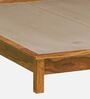 Cedro Sheesham Wood Queen Size Bed In Scratch Resistant Rustic Teak Finish