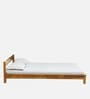 Cedro Sheesham Wood Queen Size Bed In Scratch Resistant Rustic Teak Finish