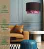 Ceiling Lamp With Fabric Lampshades. Modern 18 X 13.5 Iches Double Drum Pendant Light Fixture Feline Exotic