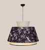 Ceiling Lamp With Fabric Lampshades. Modern 18 X 13.5 Inches Pendant Light Fixture Wild Bamboo Braided