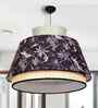 Ceiling Lamp With Fabric Lampshades. Modern 18 X 13.5 Inches Pendant Light Fixture Wild Bamboo Braided