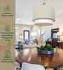 Ceiling Lamp With Fabric Lampshades. Modern 18 X19 Inches Double Drum Pendant Light Fixture Cypress Garden