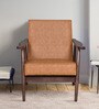 Celene 1 Seater Wooden Sofa in Camel Colour