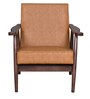 Celene 1 Seater Wooden Sofa in Camel Colour