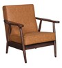Celene 1 Seater Wooden Sofa in Camel Colour