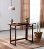 Ellis Solid Wood Writing Table in Walnut Finish