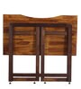 Ellis Solid Wood Writing Table in Walnut Finish