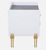 Celestia BedsideTable In White & Dark Acazia Color