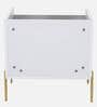 Celestia BedsideTable In White & Dark Acazia Color