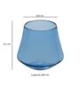 Celestia Harmony Borosilicate Whiskey Glass Set of 2 Light Blue Glasses