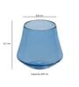 Celestia Harmony Borosilicate Whiskey Glass Set of 4 Light Blue Glasses