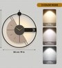 Celestia Modern LED Wall Clock | Decorative Wall Clock with 3 Light Modes (Warm, Natural & Cool) | Premium Marble Resin Finish | Bedroom & Living Room D cor | 1Year Warranty