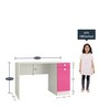 Celestia Kids Study Table in Barbie Pink Colour