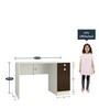 Celestia Kids Study Table in Brown Colour