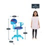 Celestial Kids Ergonomic Chair With Armrest In Blue Colour