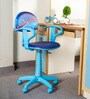 Celestial Kids Ergonomic Chair With Armrest In Blue Colour