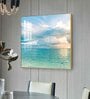 Celestial Ocean Glass Finish Square Wall Art