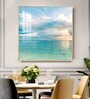 Celestial Ocean Glass Finish Square Wall Art