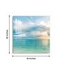 Celestial Ocean Glass Finish Square Wall Art