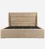 Celesto King Size Bed With Storage In Maple Brown Colour